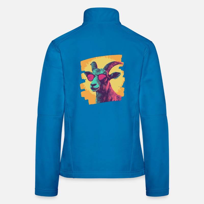 Ziege Frauen Softshelljacke
