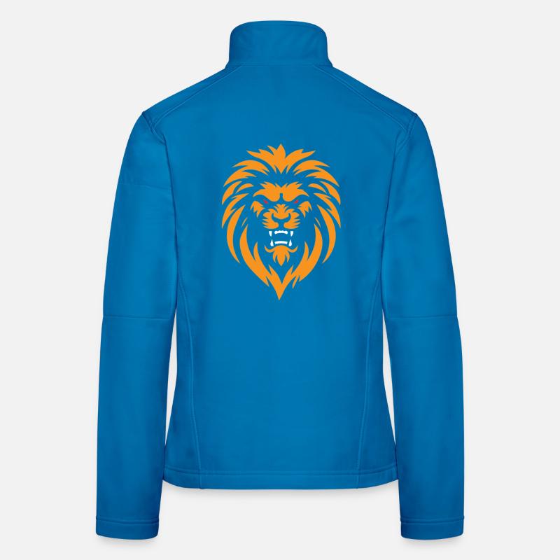 Wütender Löwe Frauen Softshelljacke
