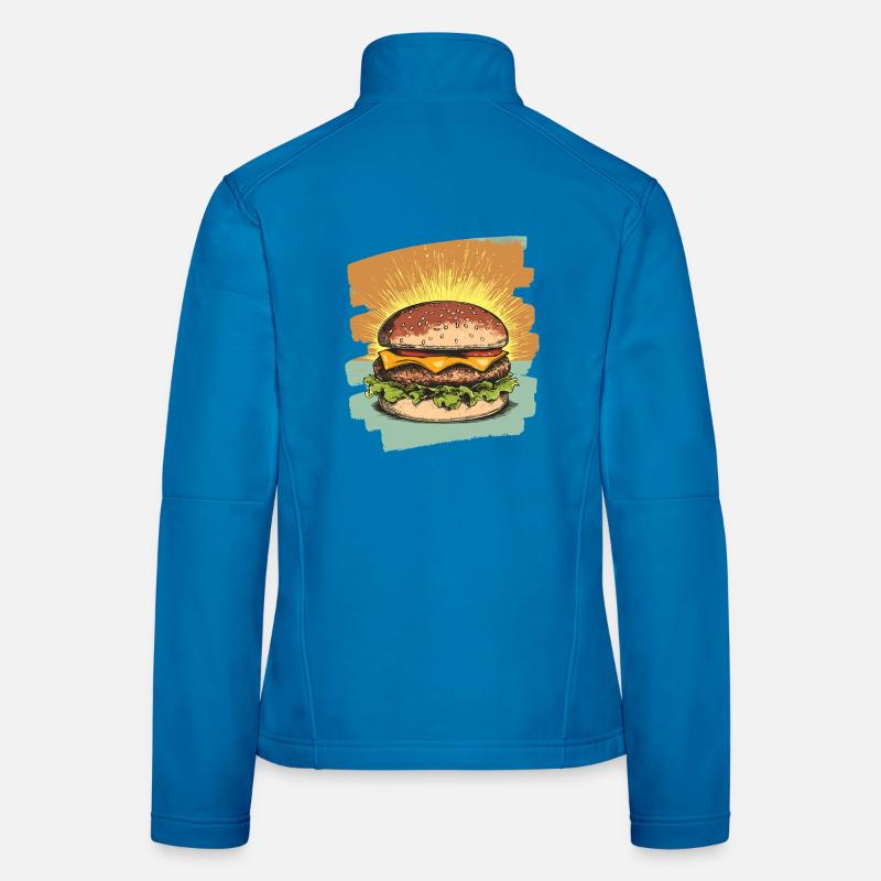 Burger Retro Women's Softshell Jacket