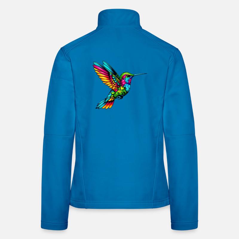 Kolibri - Frauen Softshelljacke - Lichtblau