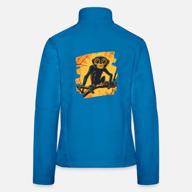 Singe Veste en tissu softshell Femme