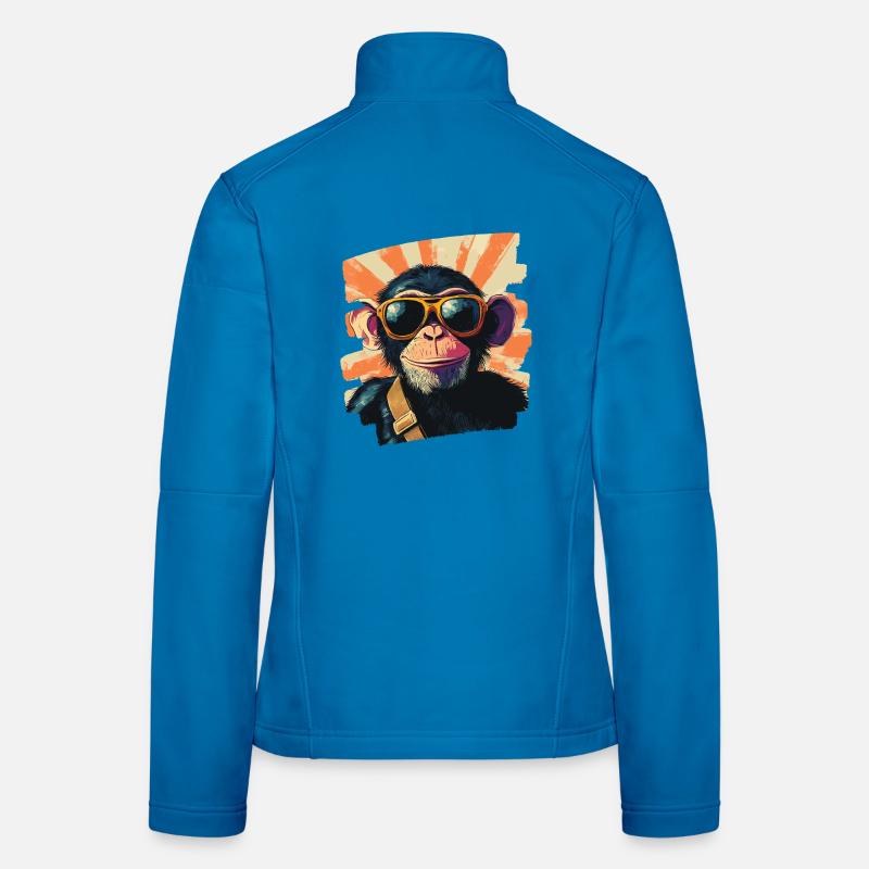 Affe Frauen Softshelljacke