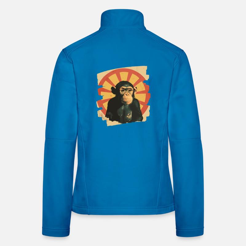 Affe Frauen Softshelljacke