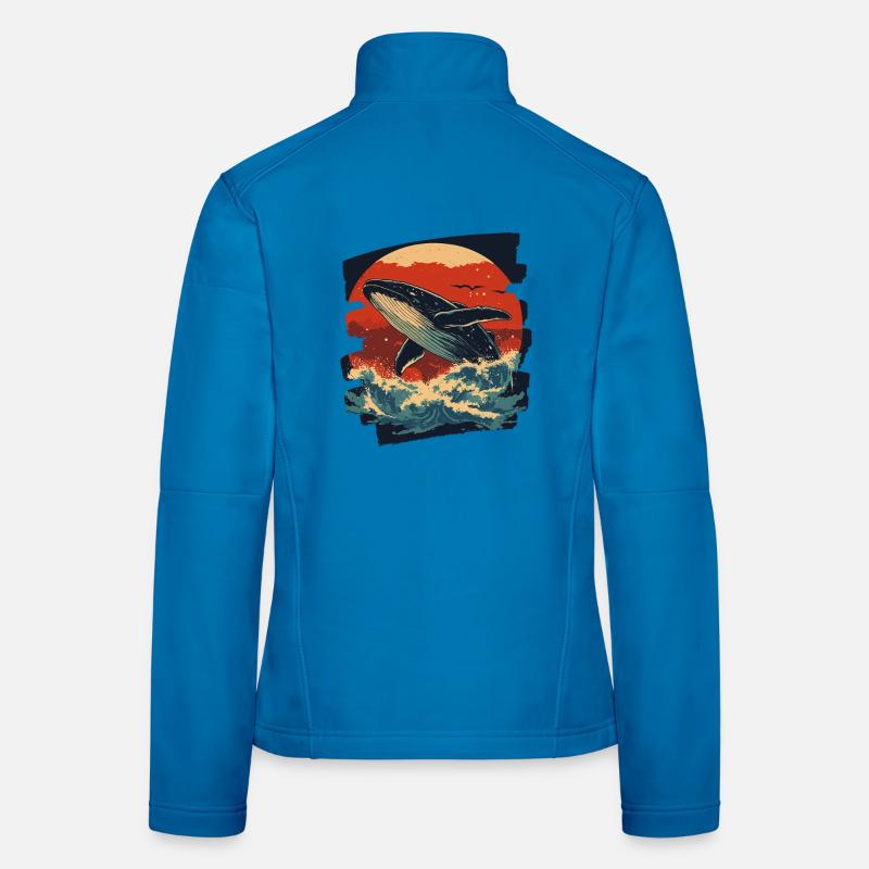 Baleine Veste en tissu softshell Femme