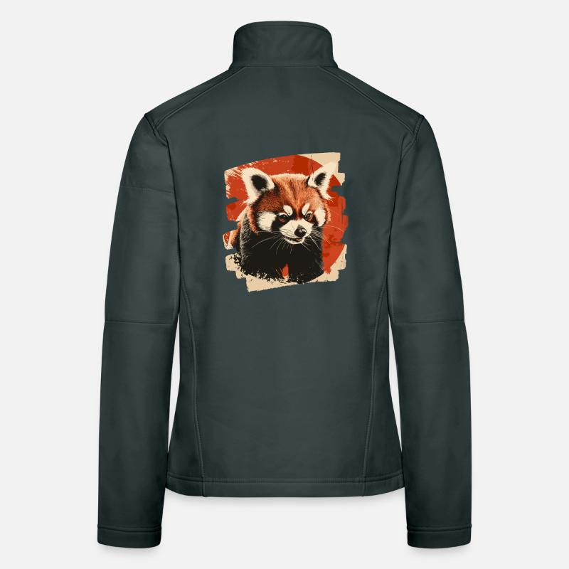 Roter Panda Frauen Softshelljacke