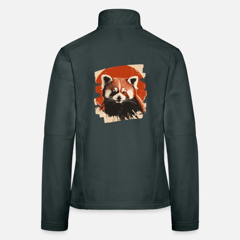 Red panda Women's Softshell Jacket