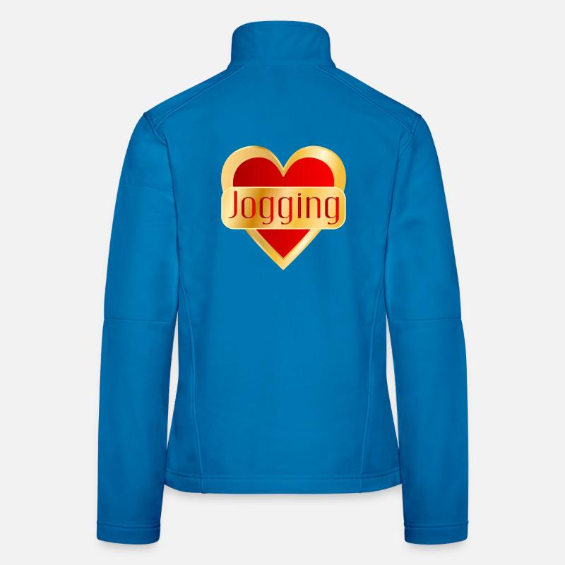 RUNNING JOGGING HEART Women's Softshell Jacket