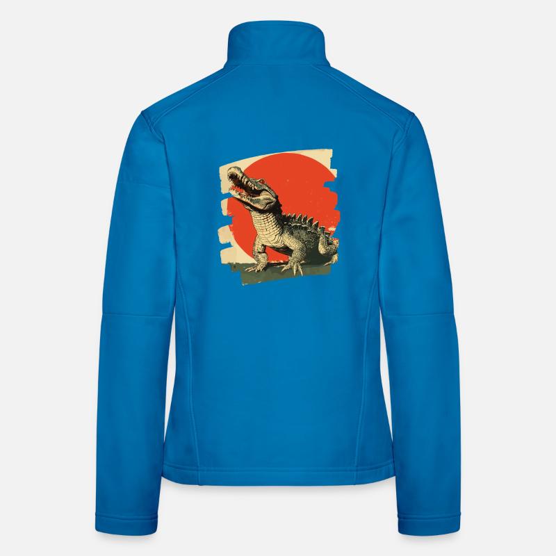 Crocodile Veste en tissu softshell Femme