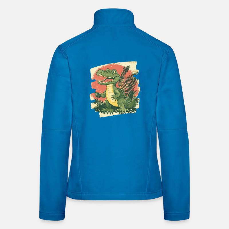 Crocodile Rétro Veste en tissu softshell Femme