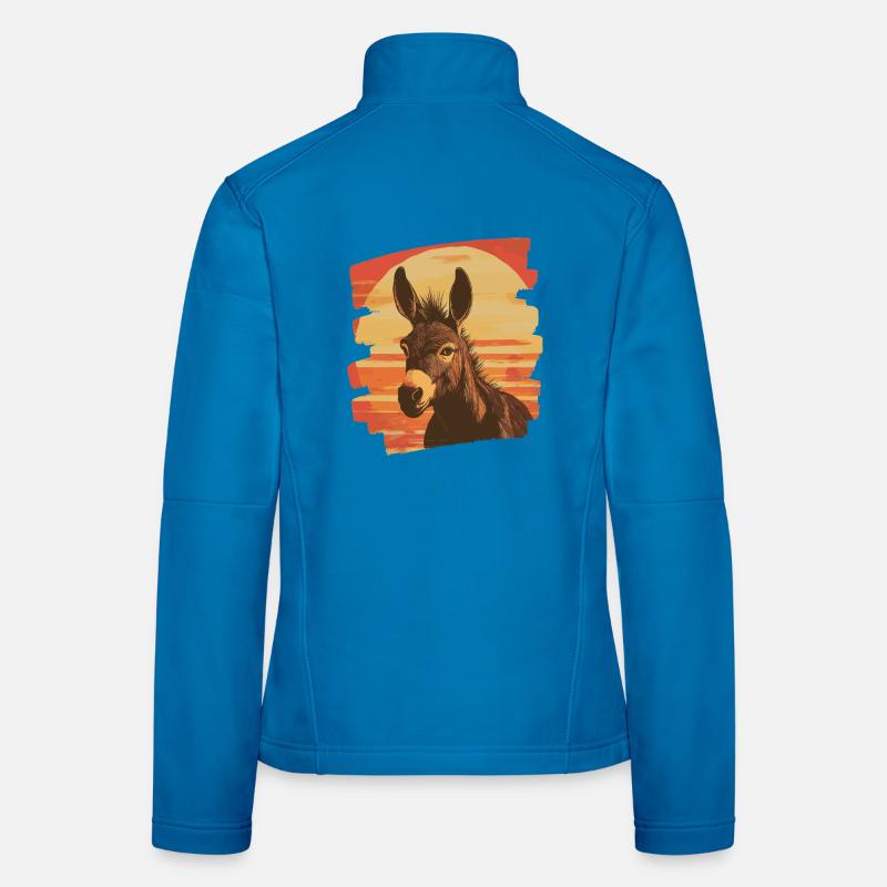 Âne Veste en tissu softshell Femme