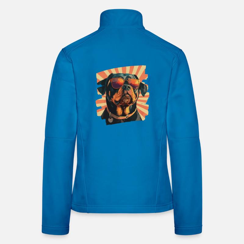 Rottweiler - Frauen Softshelljacke - Lichtblau
