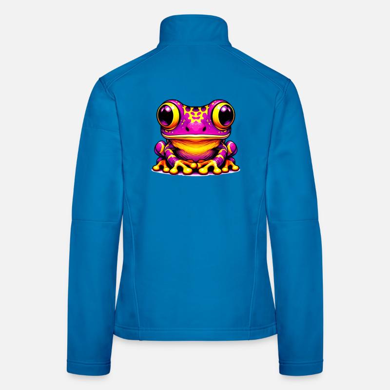 Frosch - Frauen Softshelljacke - Lichtblau