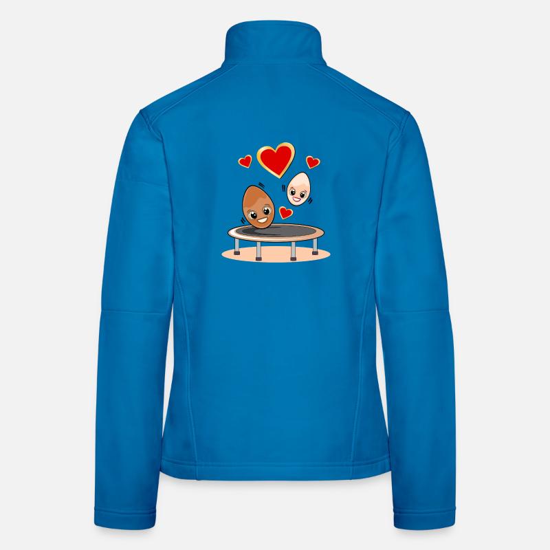 TRAMPOLINE LOVE HEART EASTER EGGS Women's Softshell Jacket