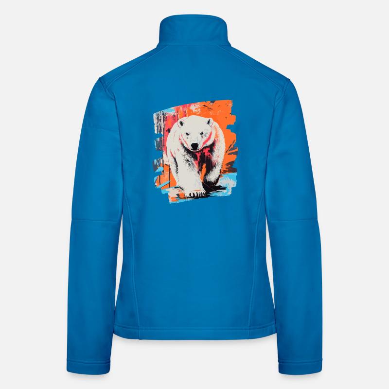 Eisbär Graffiti Sprayer Frauen Softshelljacke
