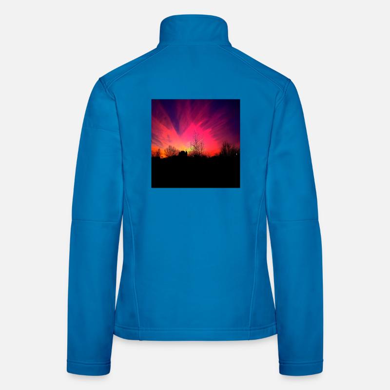 Sunset Violet Sunset Poster Women's Softshell Jacket