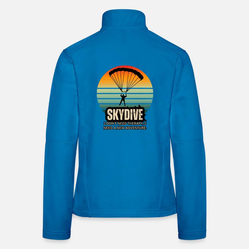 Conception de parachute d’aventure en parachute Veste en tissu softshell Femme