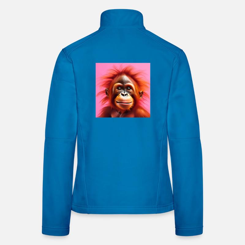 orangutan, primate, monkey Women's Softshell Jacket