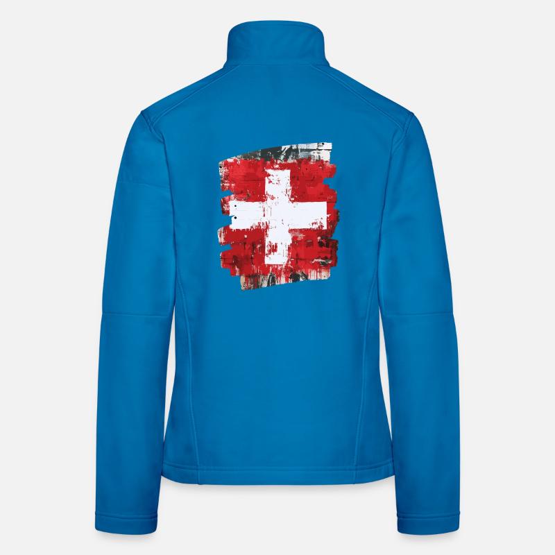 Schweizer Flagge Schweiz Frauen Softshelljacke