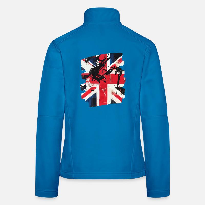 Great Britain Flag England Union Jack Women's Softshell Jacket