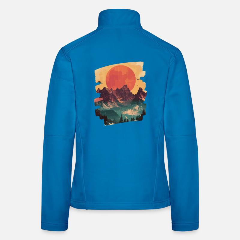Berge Frauen Softshelljacke