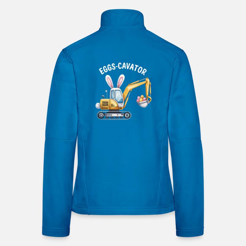 Eggs-cavator Oster-Bagger mit Hasenohren Frauen Softshelljacke