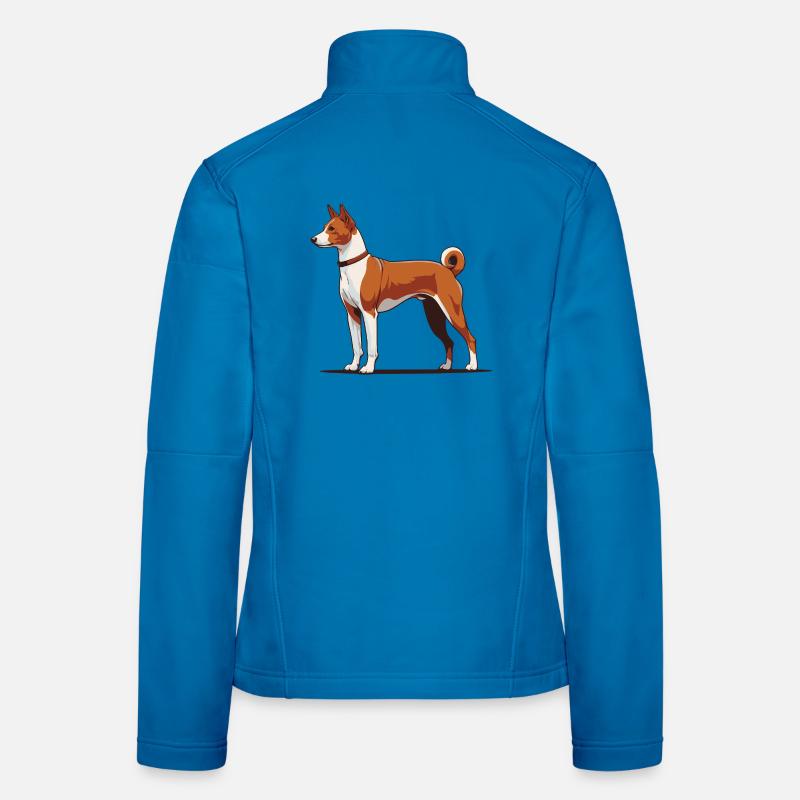 Basenji - Frauen Softshelljacke - Lichtblau