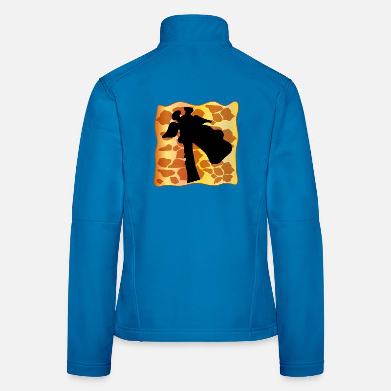 GIRAFFE GIRAFFENMUSTER Frauen Softshelljacke