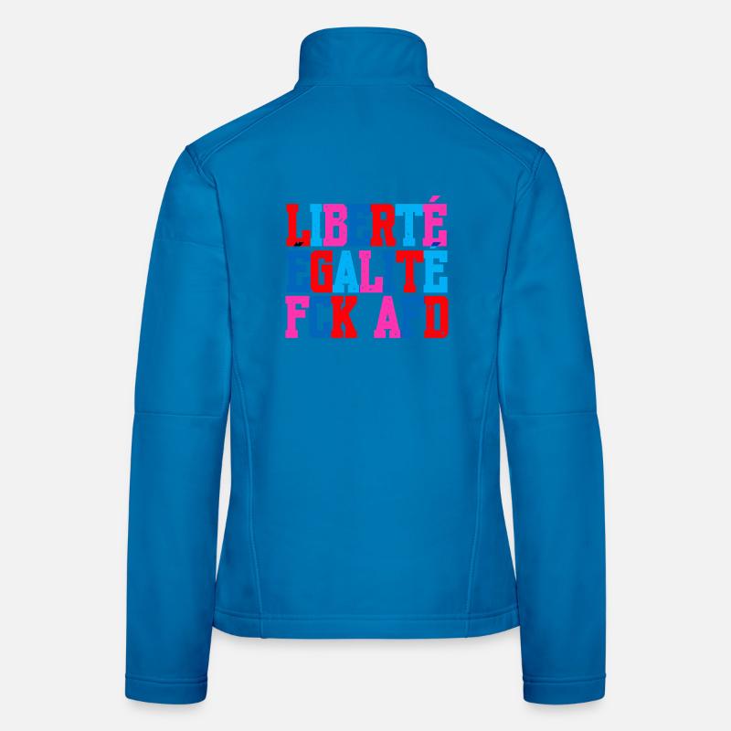 Ich bin so frei - Frauen Softshelljacke - Lichtblau