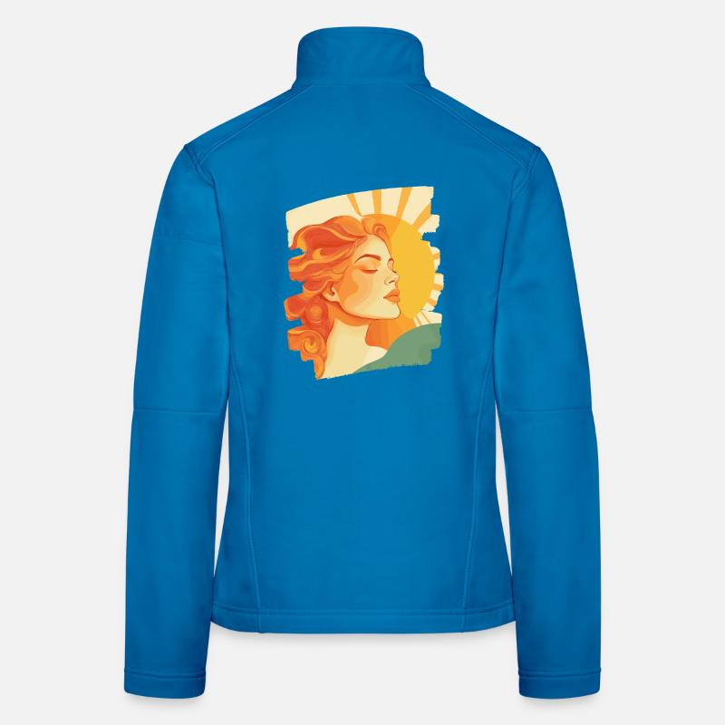 Sommer Sonne Retro Frauen Softshelljacke