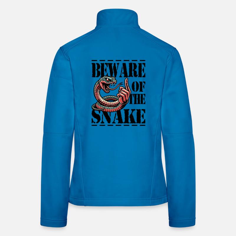 Attention au serpent Veste en tissu softshell Femme