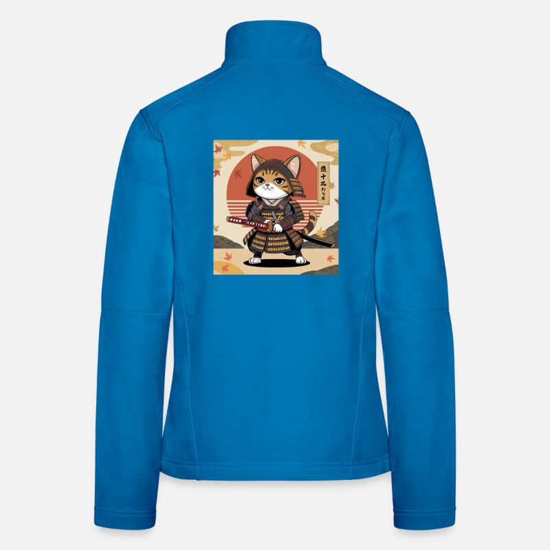 Samurai Katze – Japanisches Krieger Katzen Design Frauen Softshelljacke