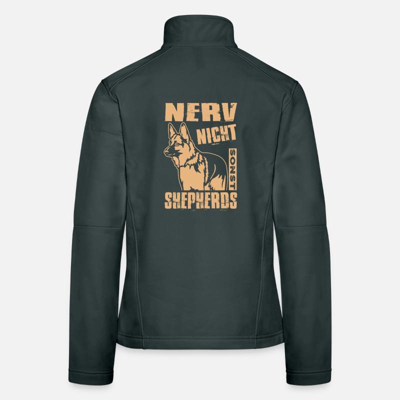 Schäferhund Geschenke Hund Herrchen Gassi Frauen Softshelljacke
