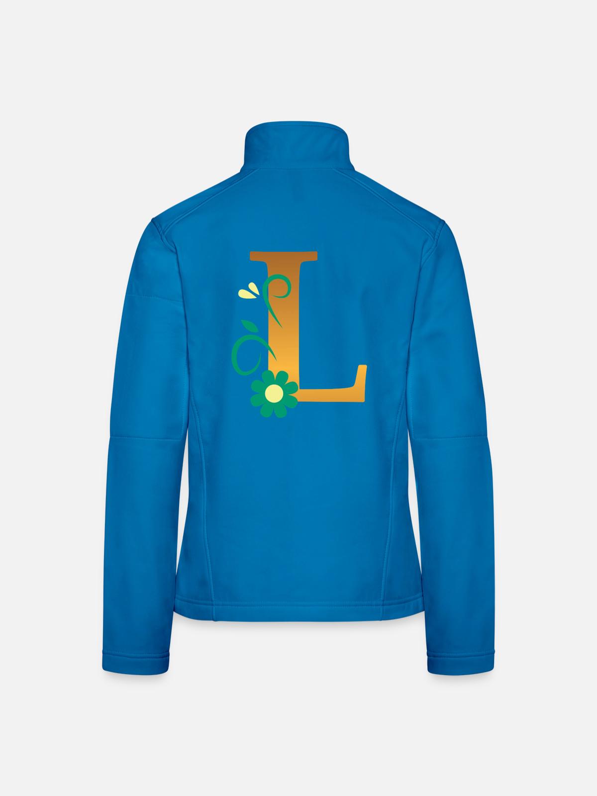 L - Frauen Softshelljacke - Lichtblau - Hinten