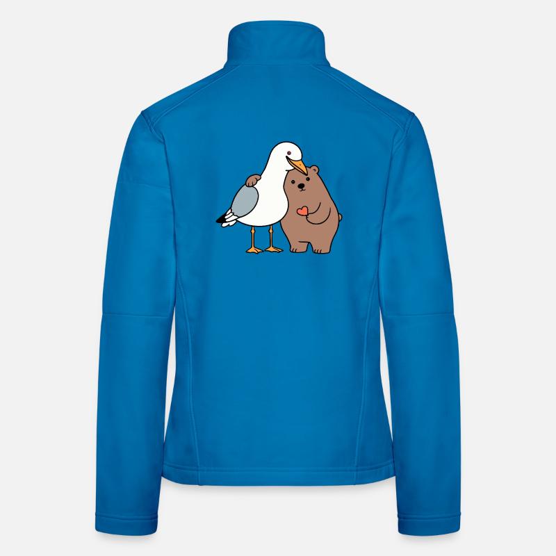Mare del Nord Gabbiano Orso bruno amicizia amore magro Giacca softshell da donna