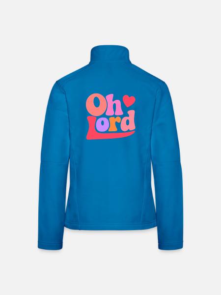 Oh Lord - Frauen Softshelljacke - Lichtblau - Hinten
