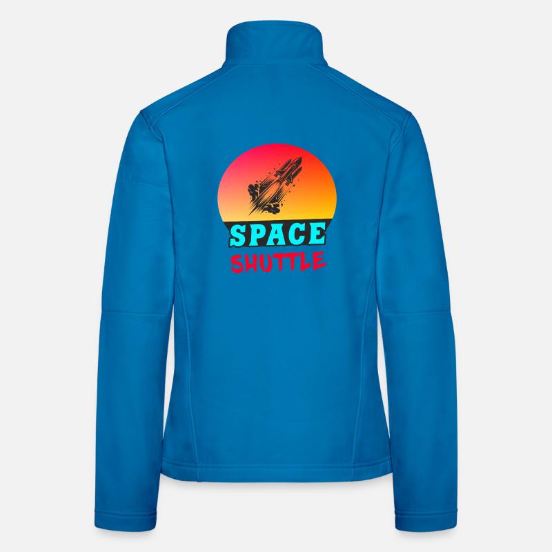 Space Shuttle Sunset Design Women's Softshell Jacket