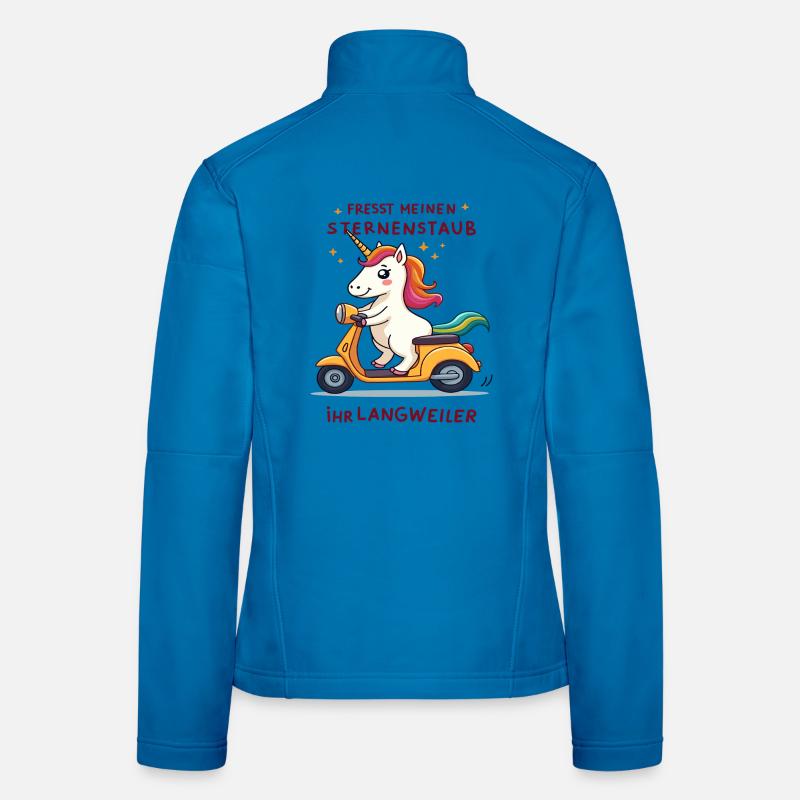 Roller-Einhorn Frauen Softshelljacke