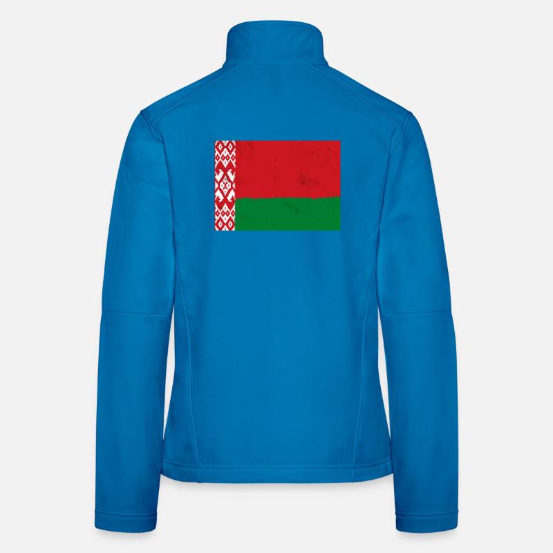 Drapeau de la Biélorussie Veste en tissu softshell Femme