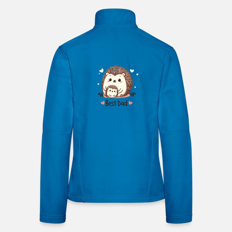 Bester Papa Igel Frauen Softshelljacke
