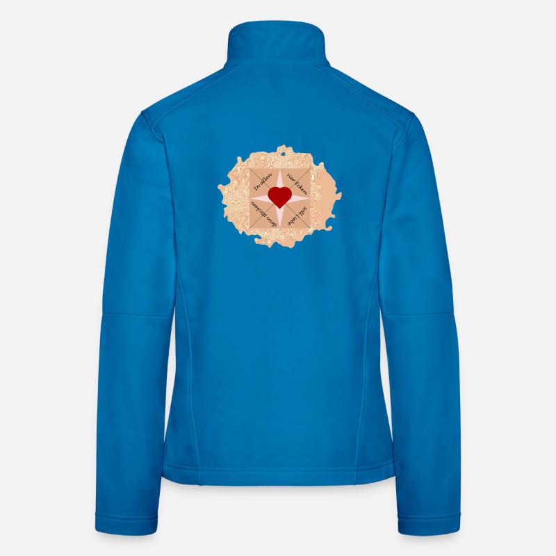 There is supposed to be love in all four corners - Women's Softshell Jacket - light blue