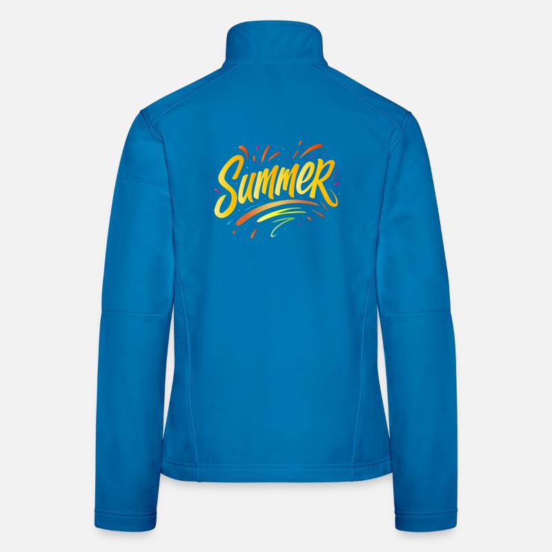 Summer Typo - Sommerdesign mit Splash-Elementen Frauen Softshelljacke