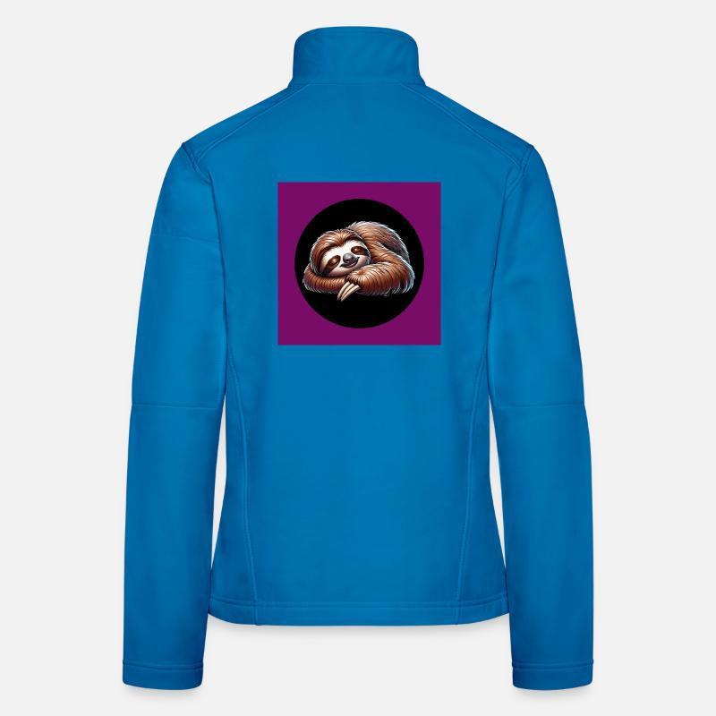 Sloth - always stay cool with the calm - Women's Softshell Jacket - light blue