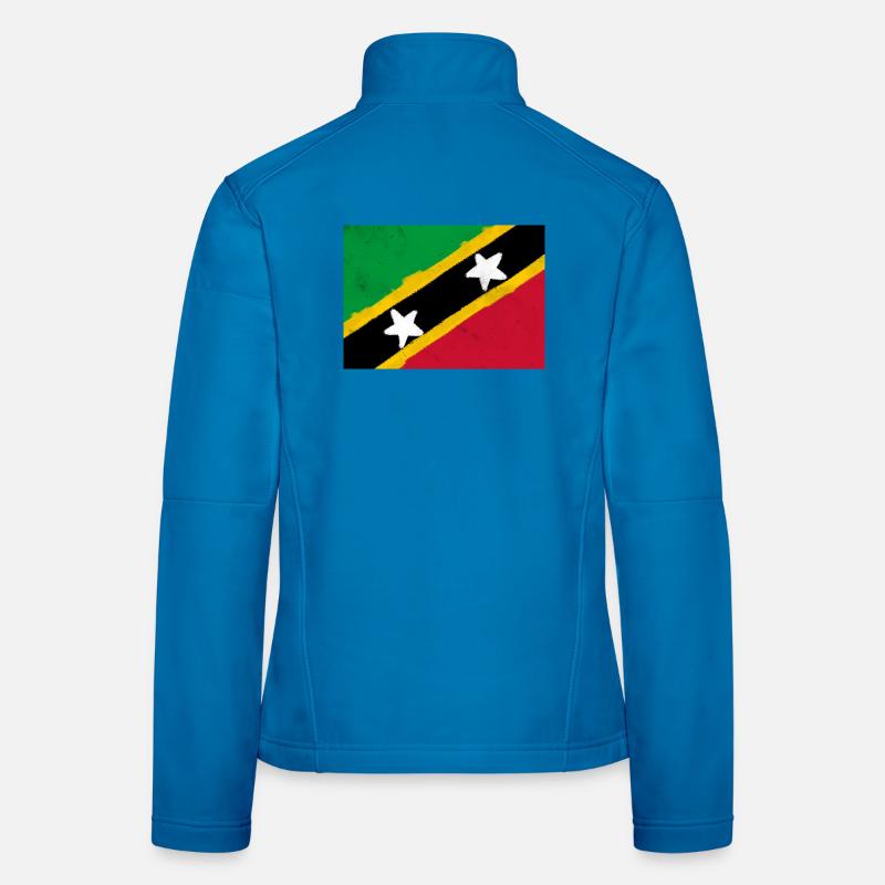 Drapeau de Saint-Kitts-et-Nevis Veste en tissu softshell Femme