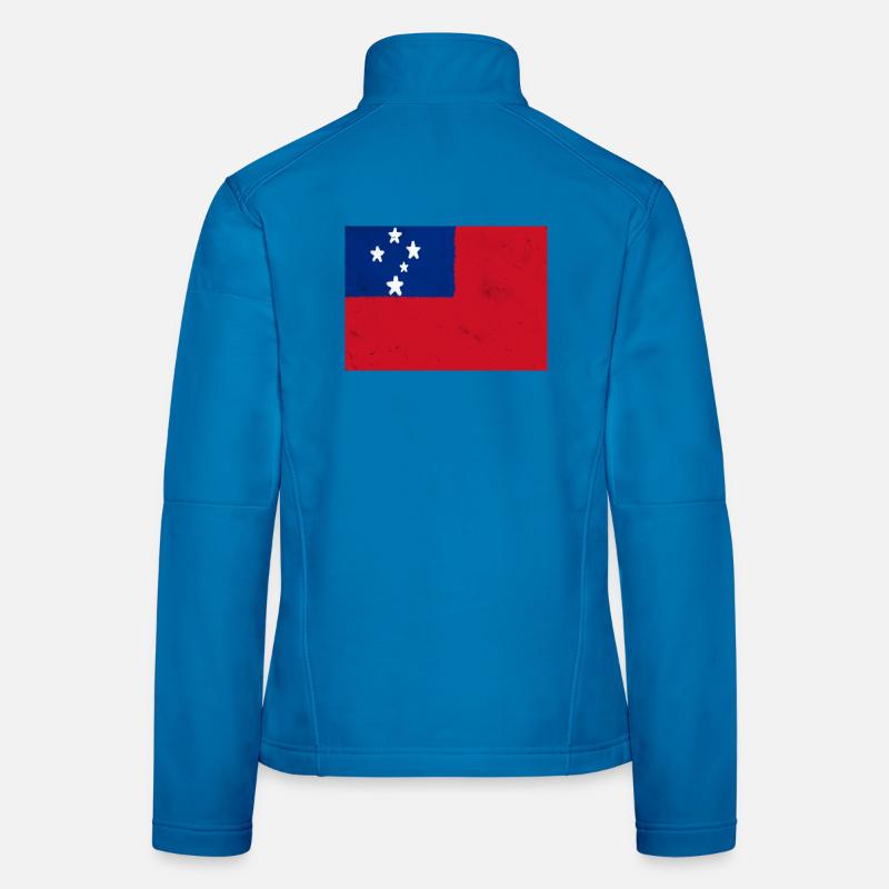 Drapeau des Samoa Veste en tissu softshell Femme