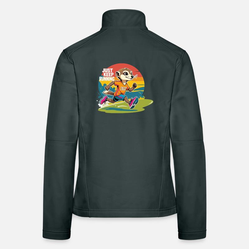 Continuez à courir Veste en tissu softshell Femme