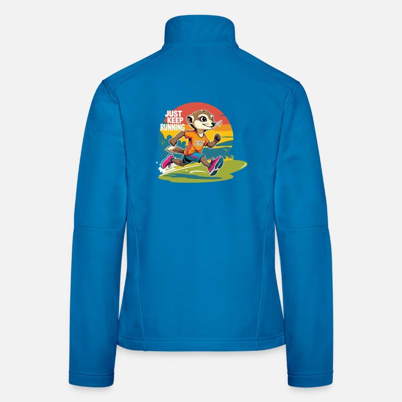 Continuez à courir Veste en tissu softshell Femme
