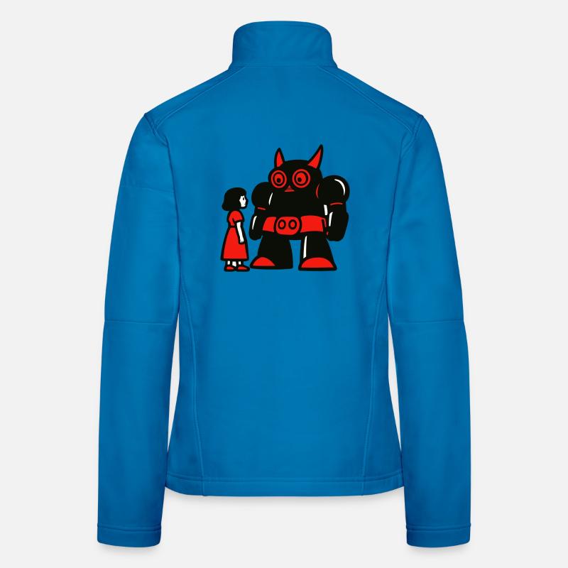 Mädchen und Roboter Frauen Softshelljacke