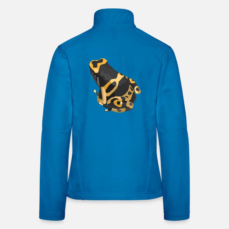 Bumblebee Frog Geometric Design Women's Softshell Jacket