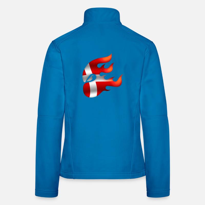 Drapeau du Danemark - Danemark - Ninja Veste en tissu softshell Femme
