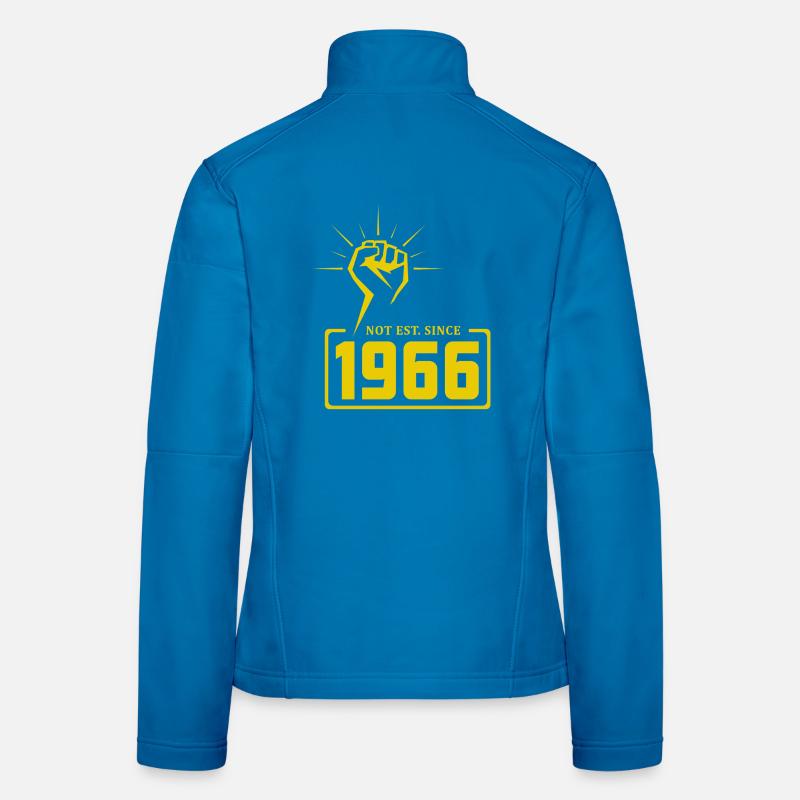 Retro Revolution 1966 T-Shirt Design - Women's Softshell Jacket - light blue